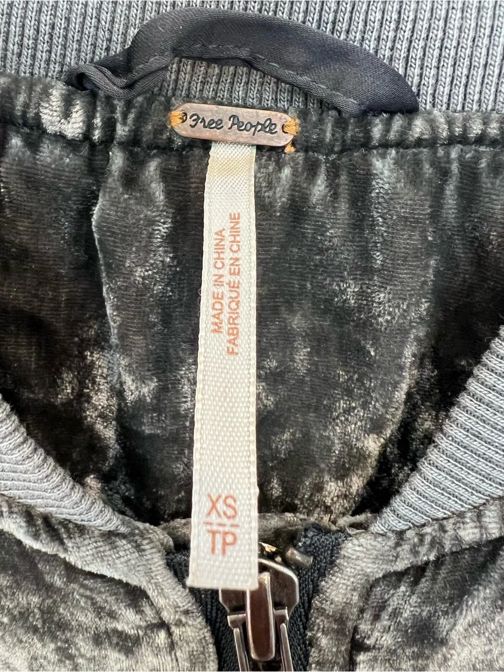 Free People Velvet Bomber Jacket